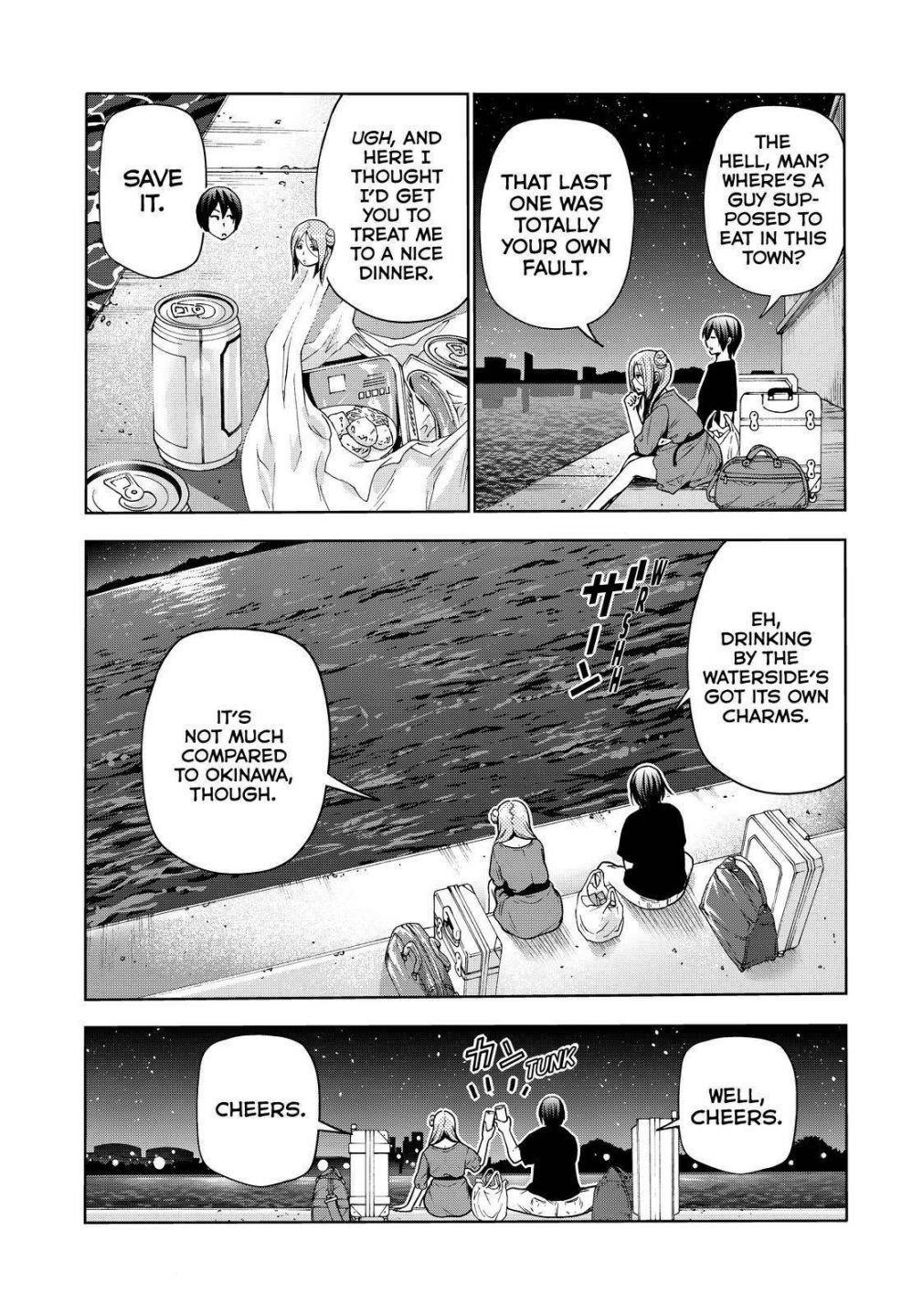 Grand Blue Manga Chapter 69 page 37 - Two to Return scene