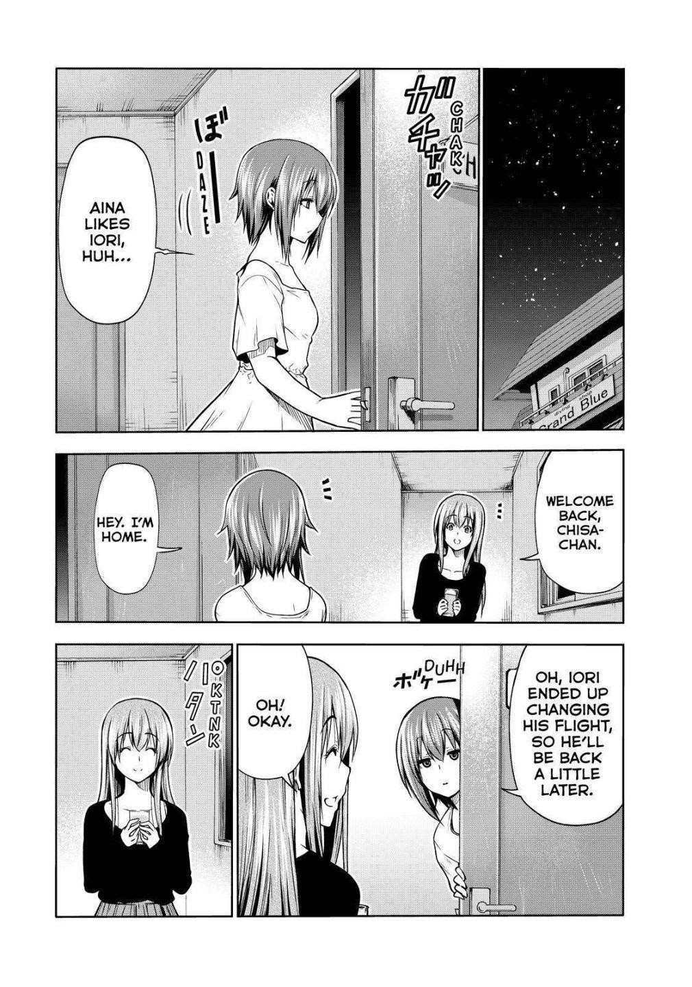 Grand Blue Manga Chapter 69 page 56 - Two to Return scene
