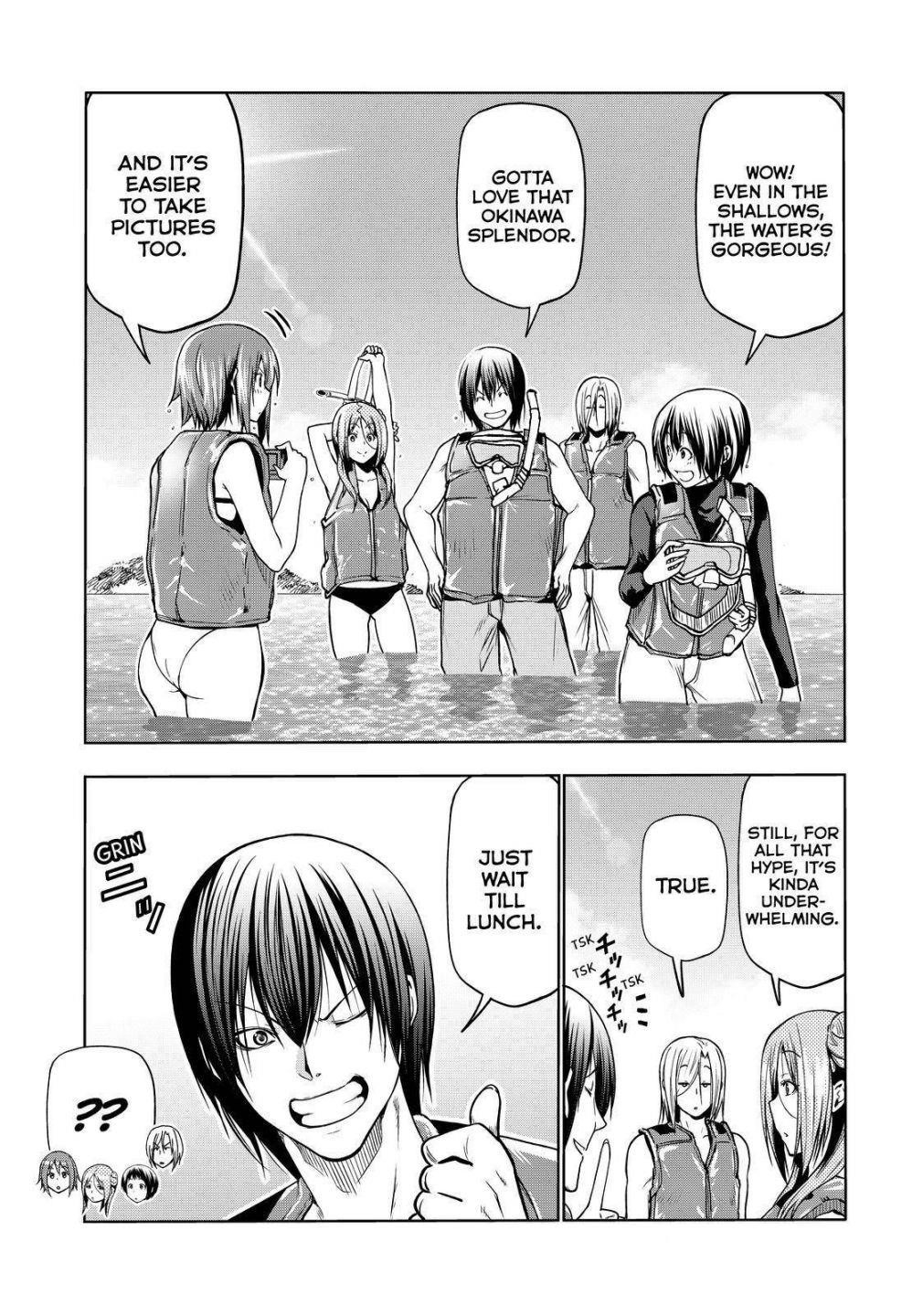 Grand Blue Manga Chapter 69 page 7 - Two to Return scene