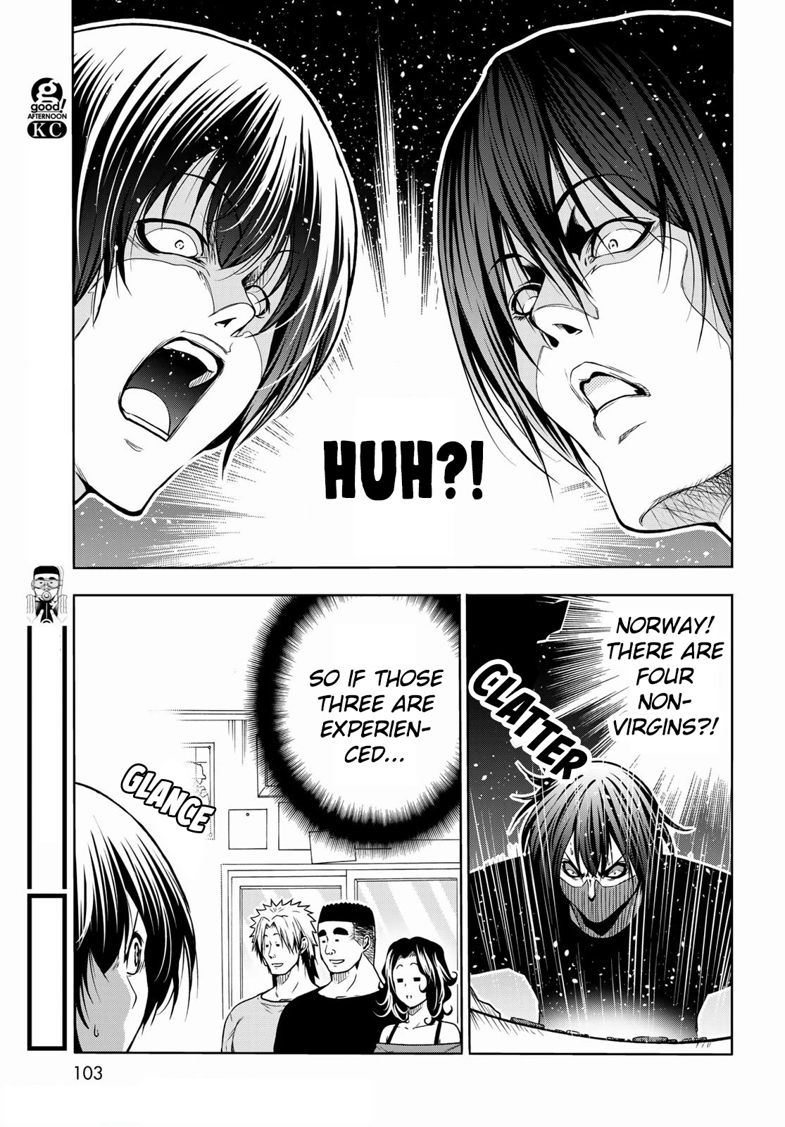 Grand Blue Manga Chapter 70 page 13 - Death Game scene