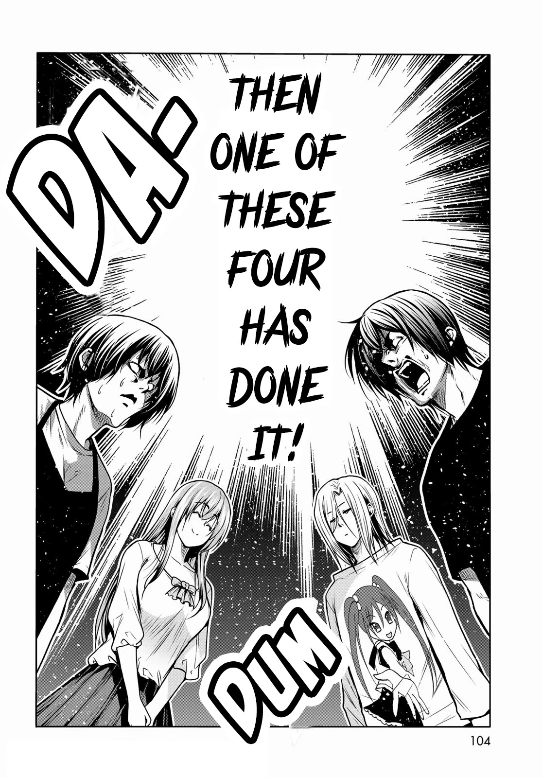 Grand Blue Manga Chapter 70 page 14 - Death Game scene