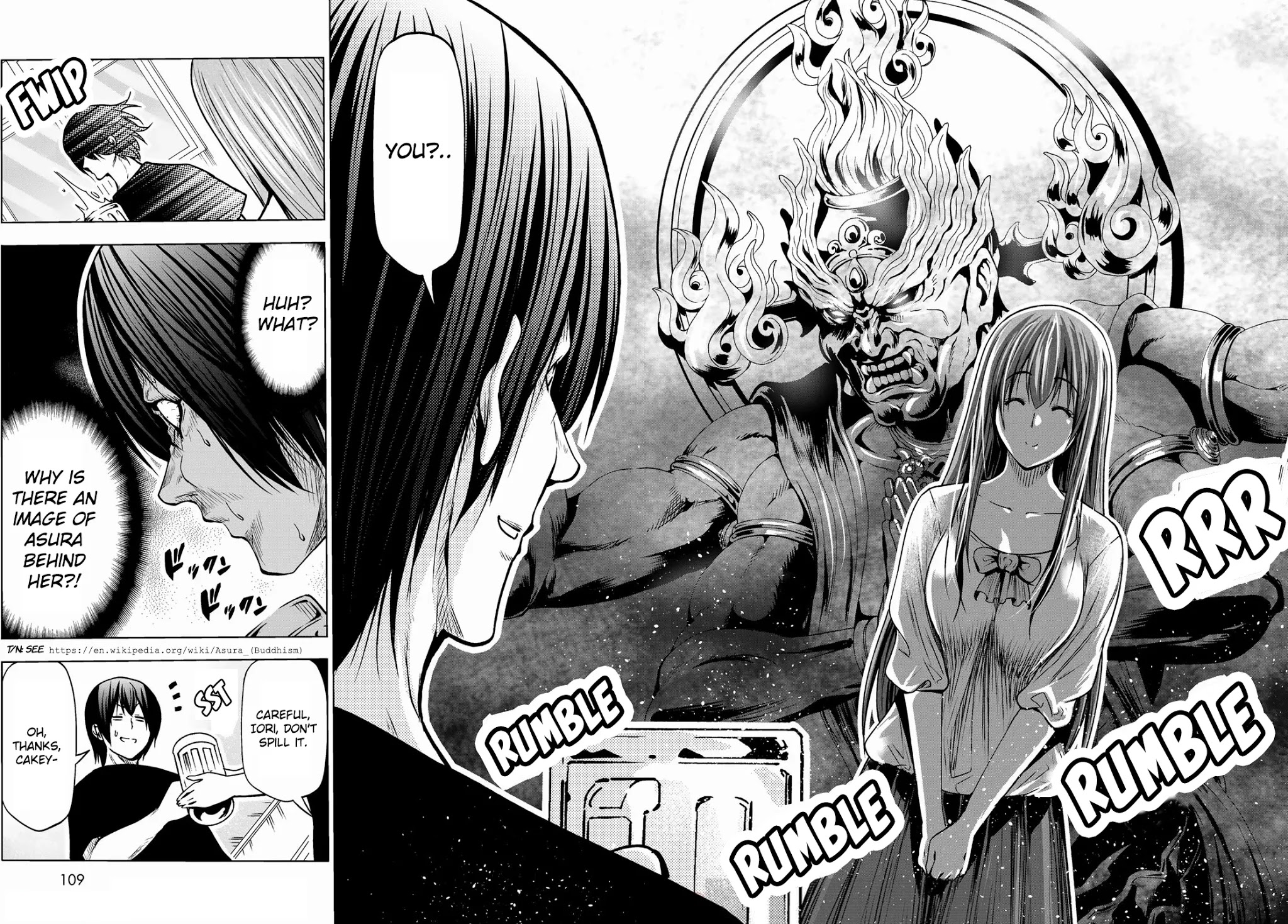 Grand Blue Manga Chapter 70 page 18 - Death Game scene