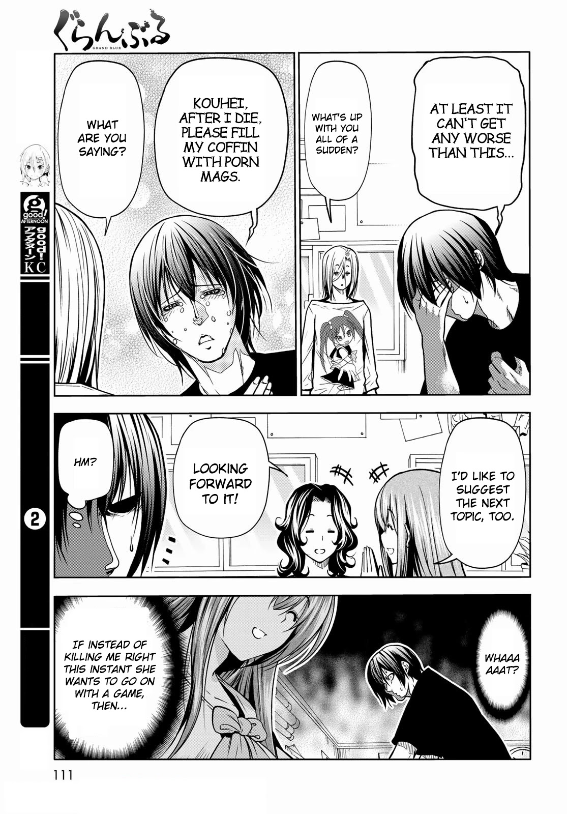 Grand Blue Manga Chapter 70 page 20 - Death Game scene