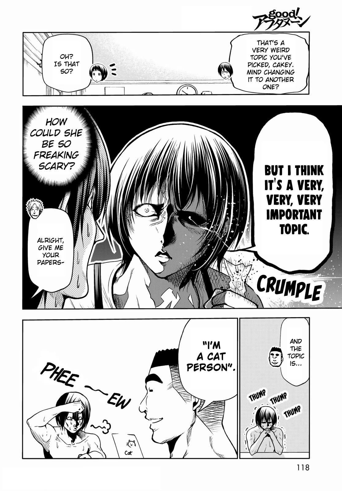 Grand Blue Manga Chapter 70 page 27 - Death Game scene