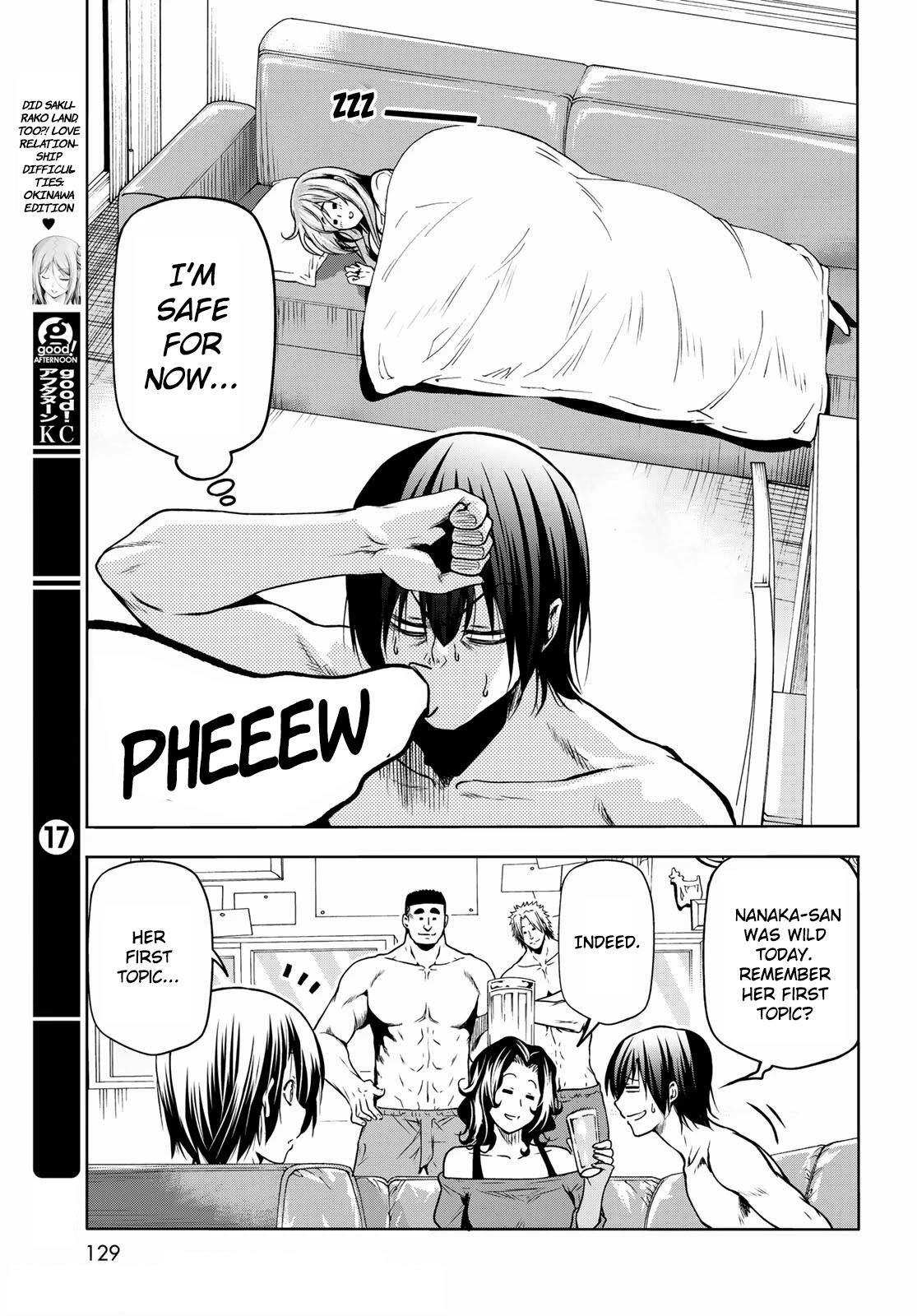 Grand Blue Manga Chapter 70 page 38 - Death Game scene