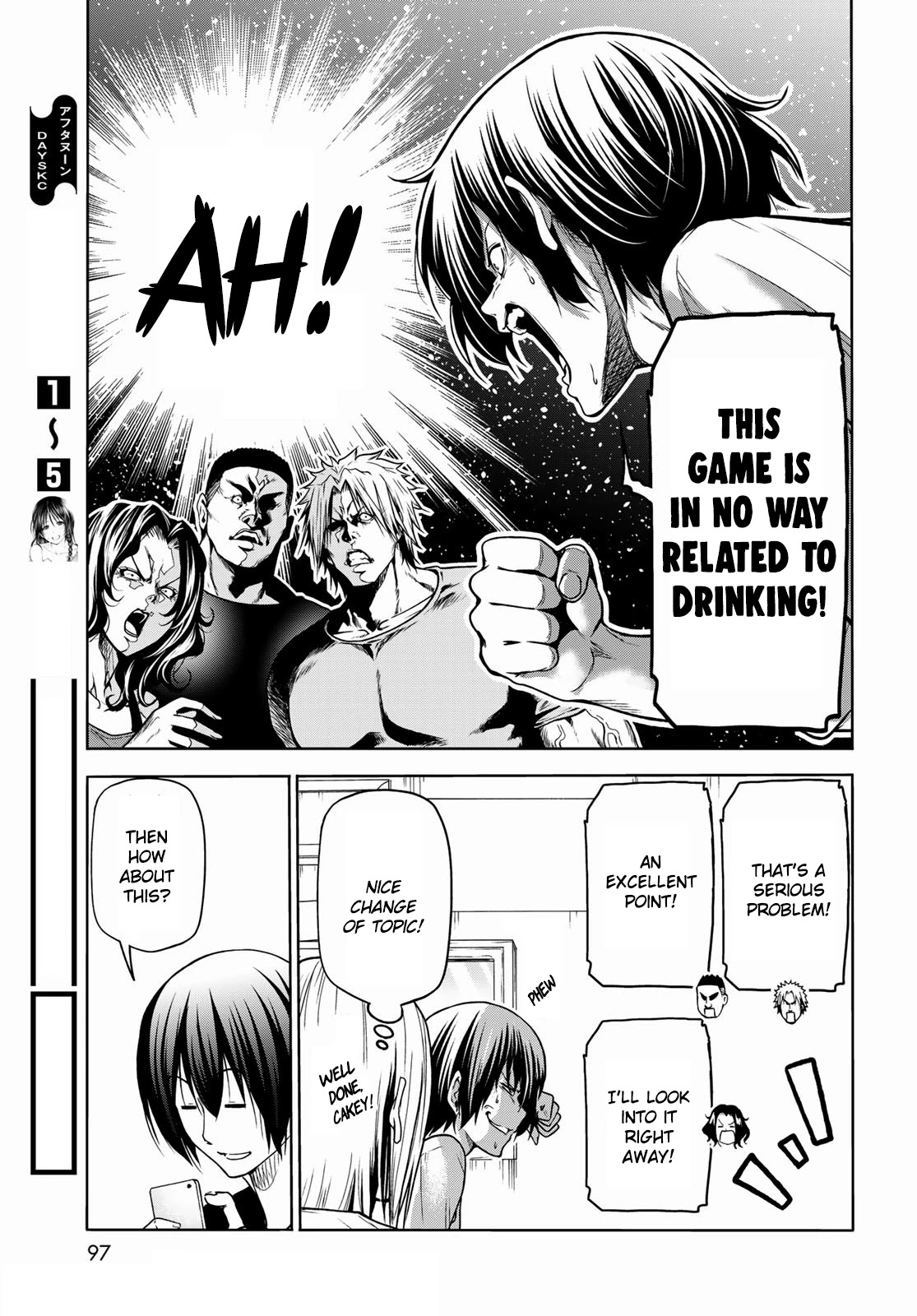 Grand Blue Manga Chapter 70 page 7 - Death Game scene