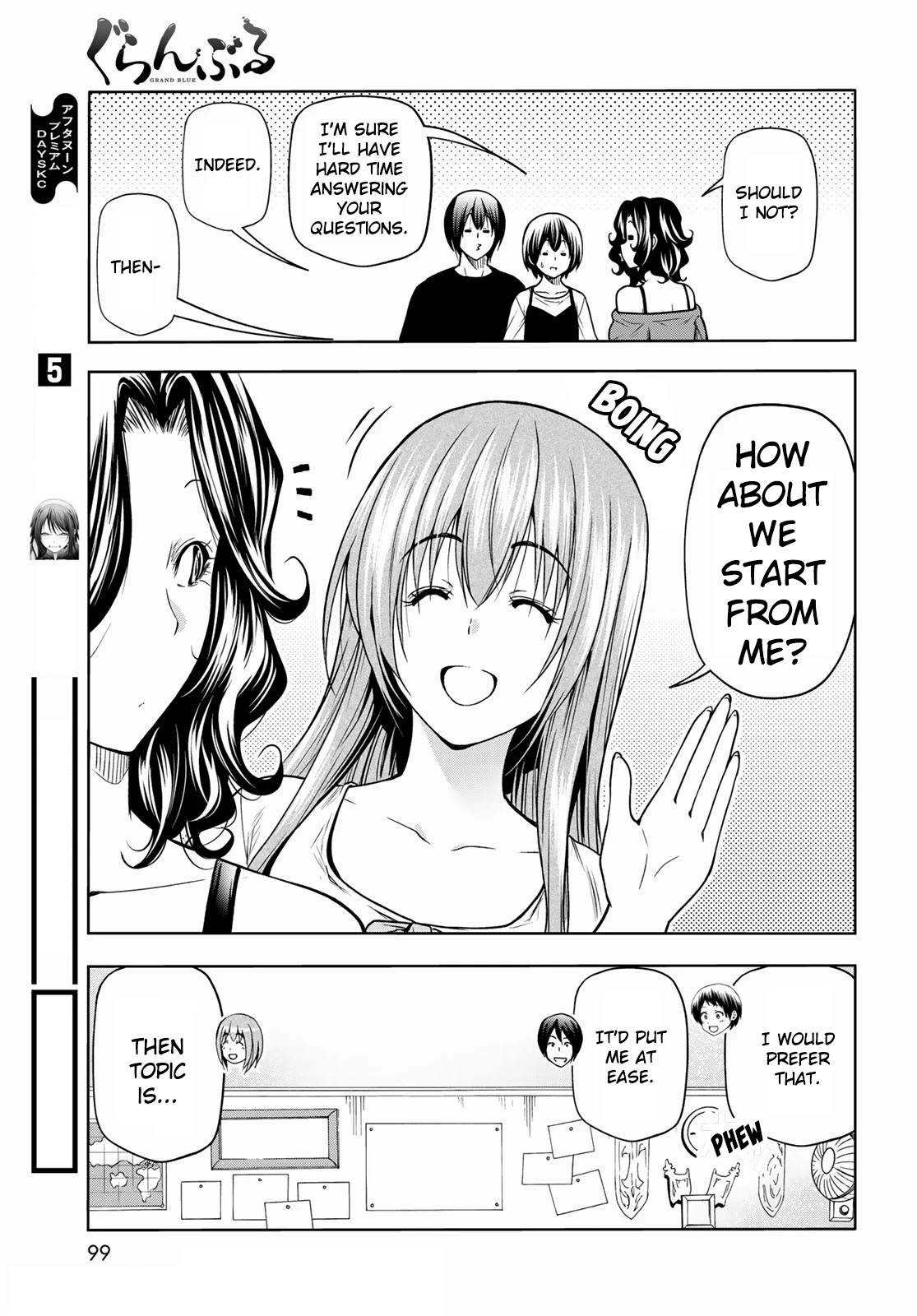 Grand Blue Manga Chapter 70 page 9 - Death Game scene