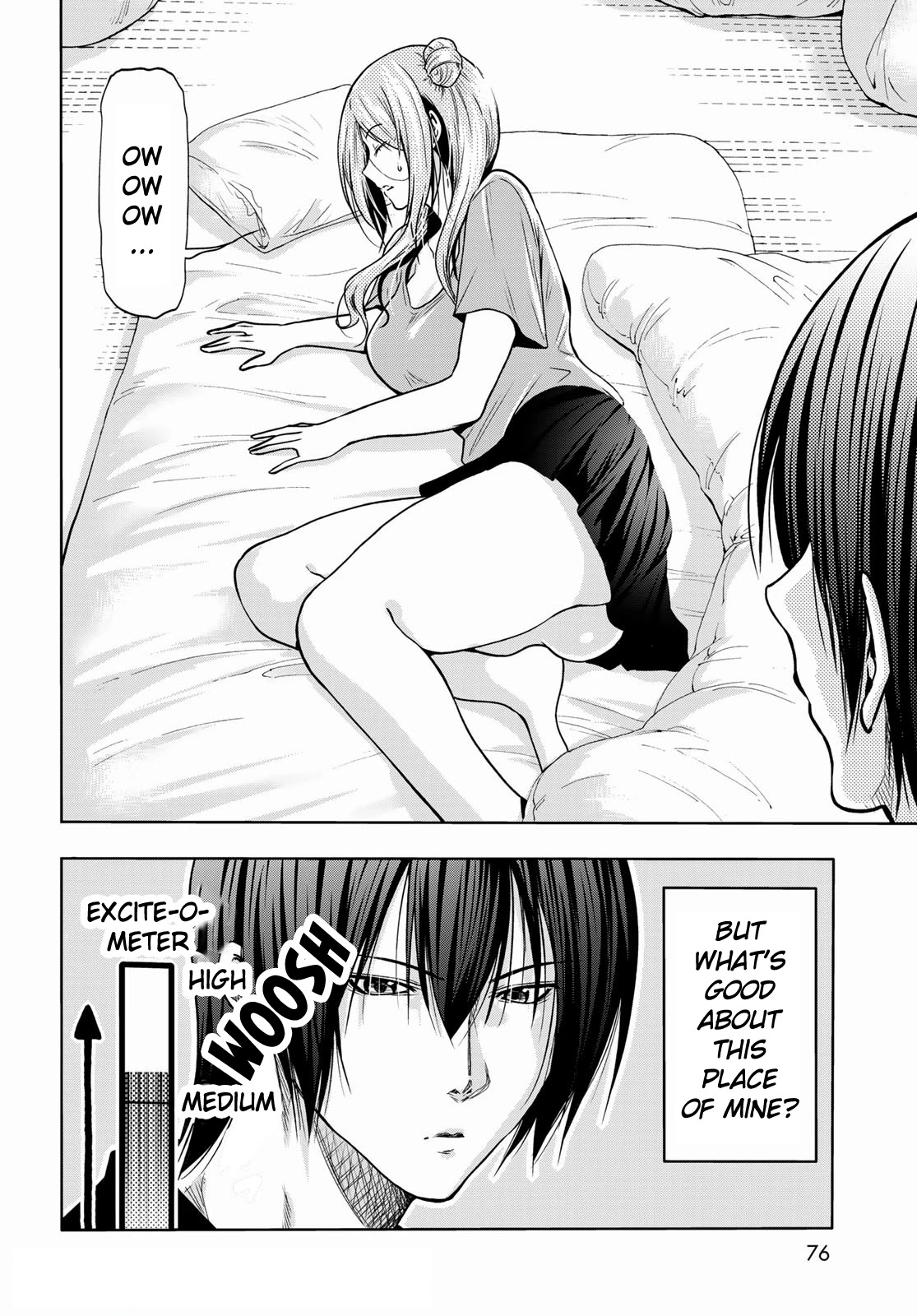 Grand Blue Manga Chapter 71 page 20 - Bedtime Calisthenics scene