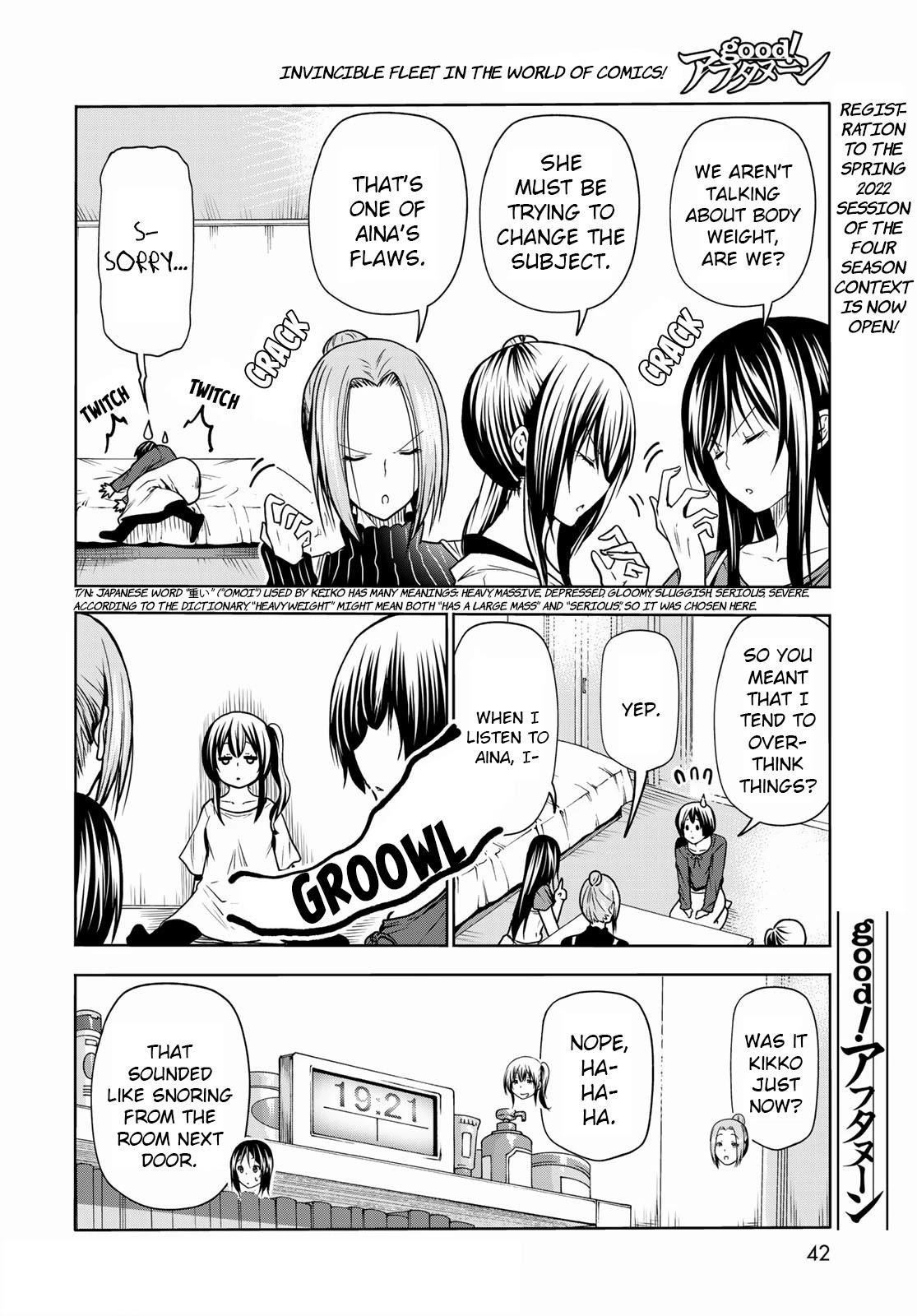 Grand Blue Manga Chapter 72 page 20 - Sorrow - Round Two scene