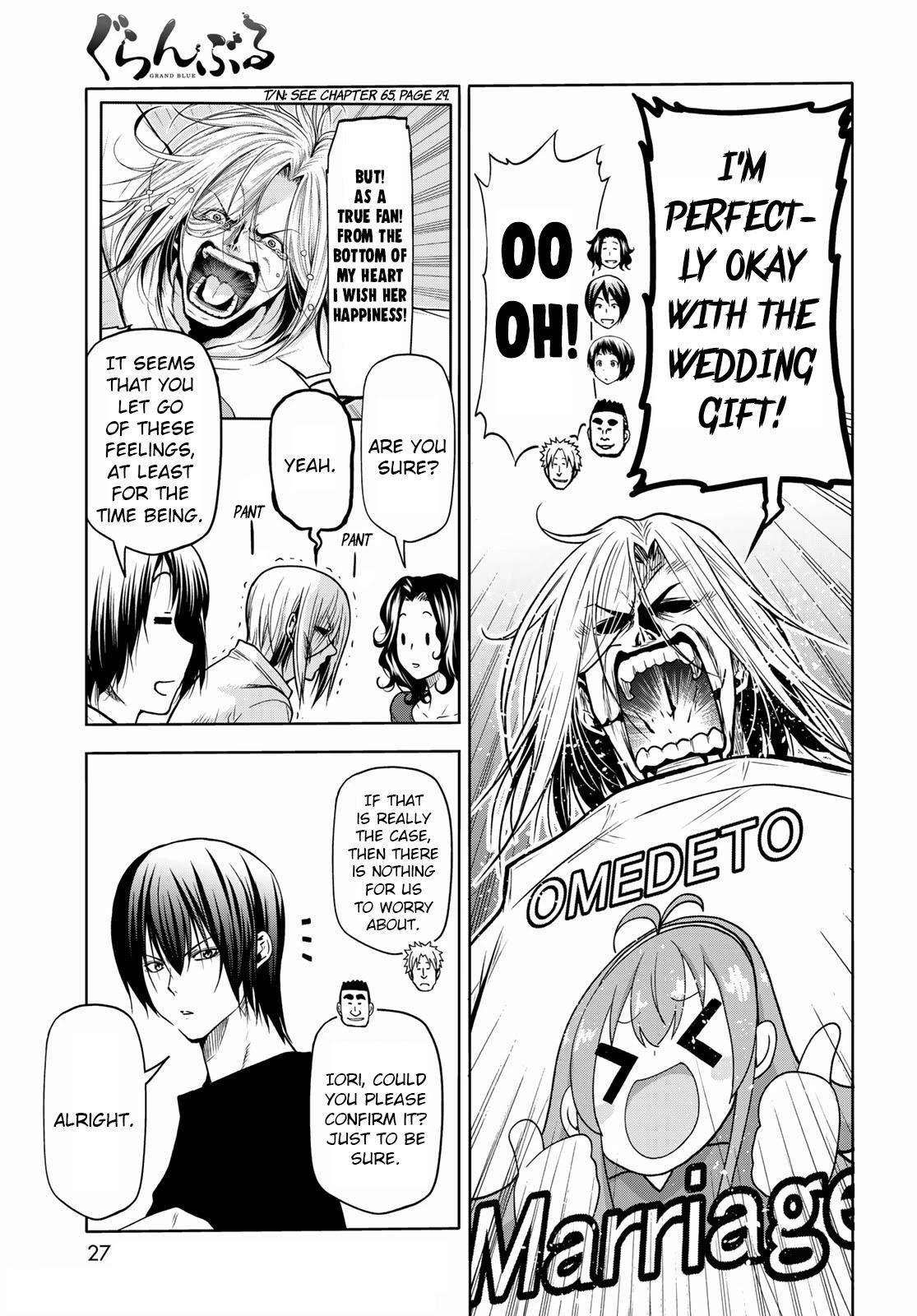 Grand Blue Manga Chapter 72 page 5 - Sorrow - Round Two scene