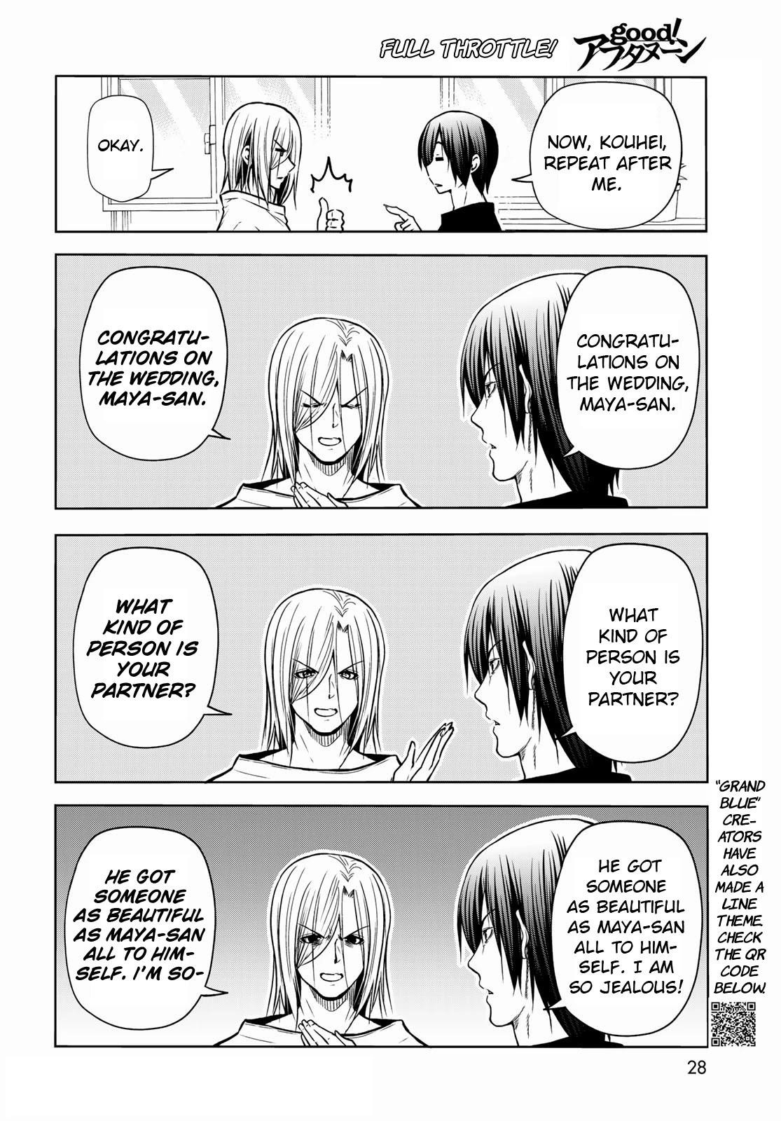 Grand Blue Manga Chapter 72 page 6 - Sorrow - Round Two scene