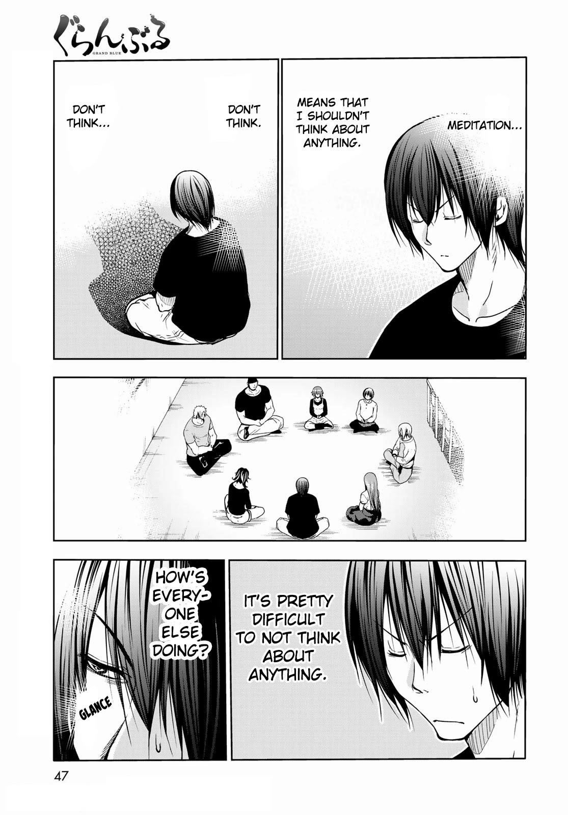 Grand Blue Manga Chapter 73 page 11 - Rebound Challenge scene