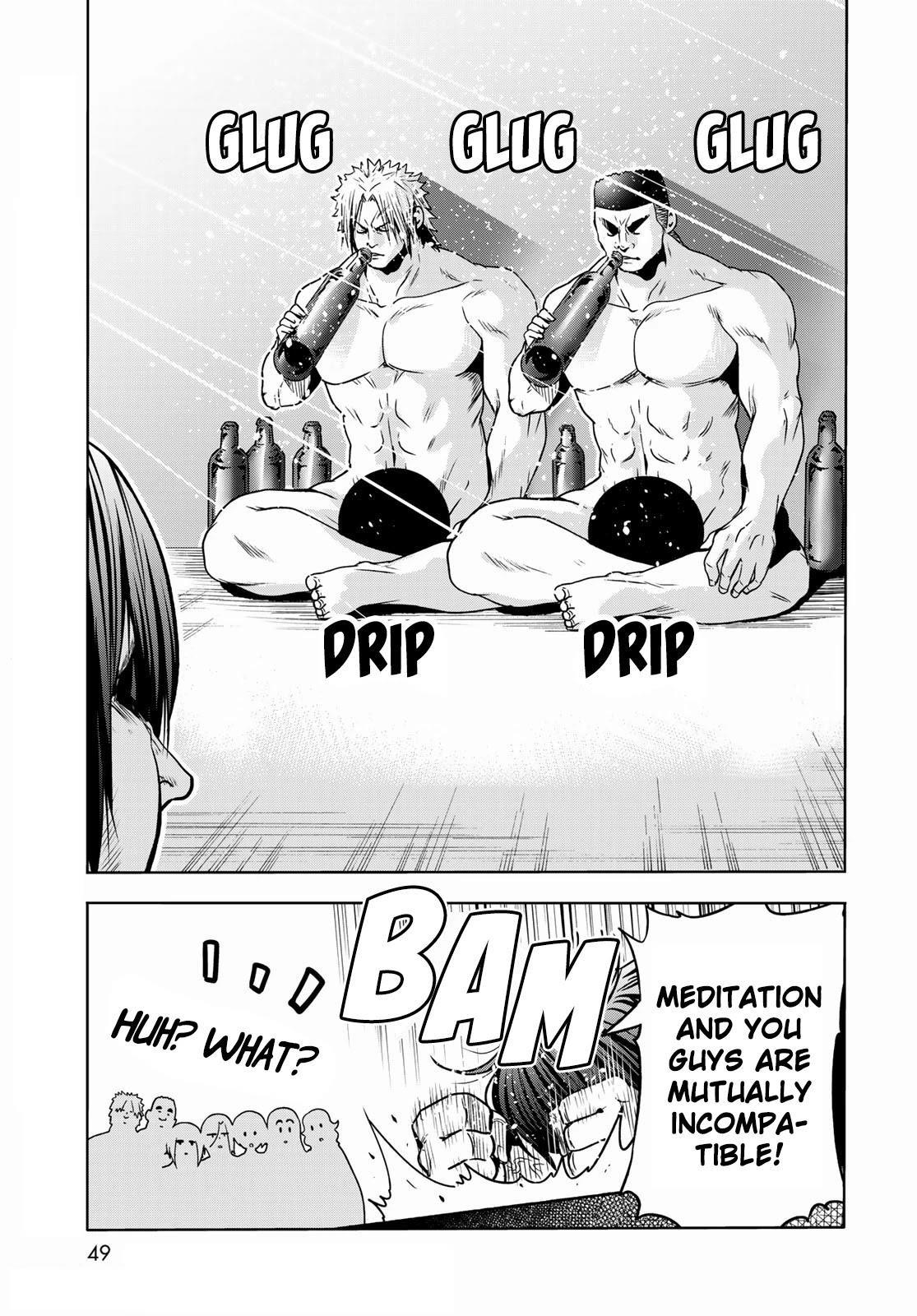 Grand Blue Manga Chapter 73 page 13 - Rebound Challenge scene
