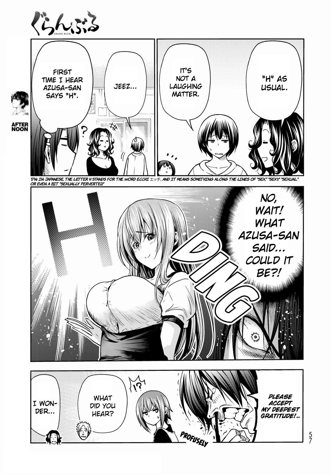 Grand Blue Manga Chapter 73 page 20 - Rebound Challenge scene