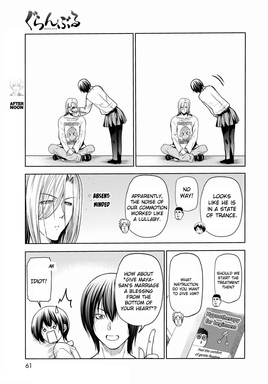Grand Blue Manga Chapter 73 page 24 - Rebound Challenge scene