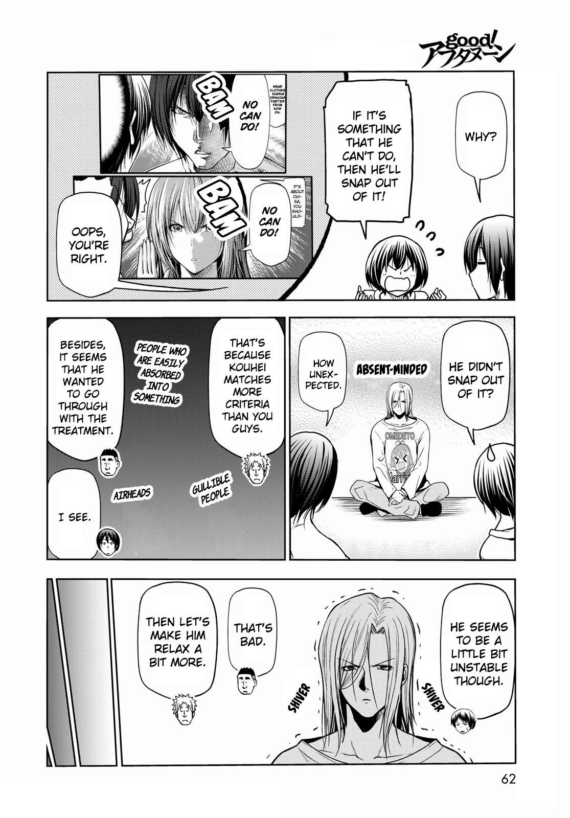 Grand Blue Manga Chapter 73 page 25 - Rebound Challenge scene
