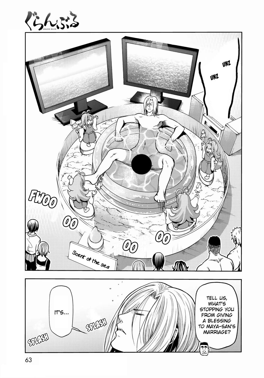 Grand Blue Manga Chapter 73 page 26 - Rebound Challenge scene