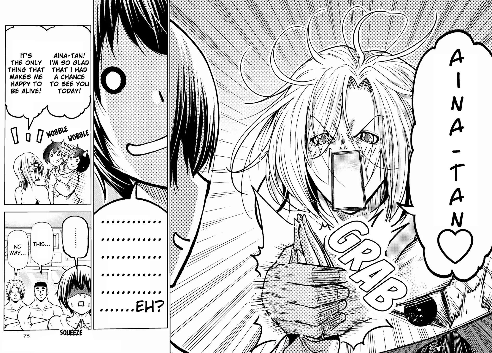 Grand Blue Manga Chapter 73 page 37 - Rebound Challenge scene