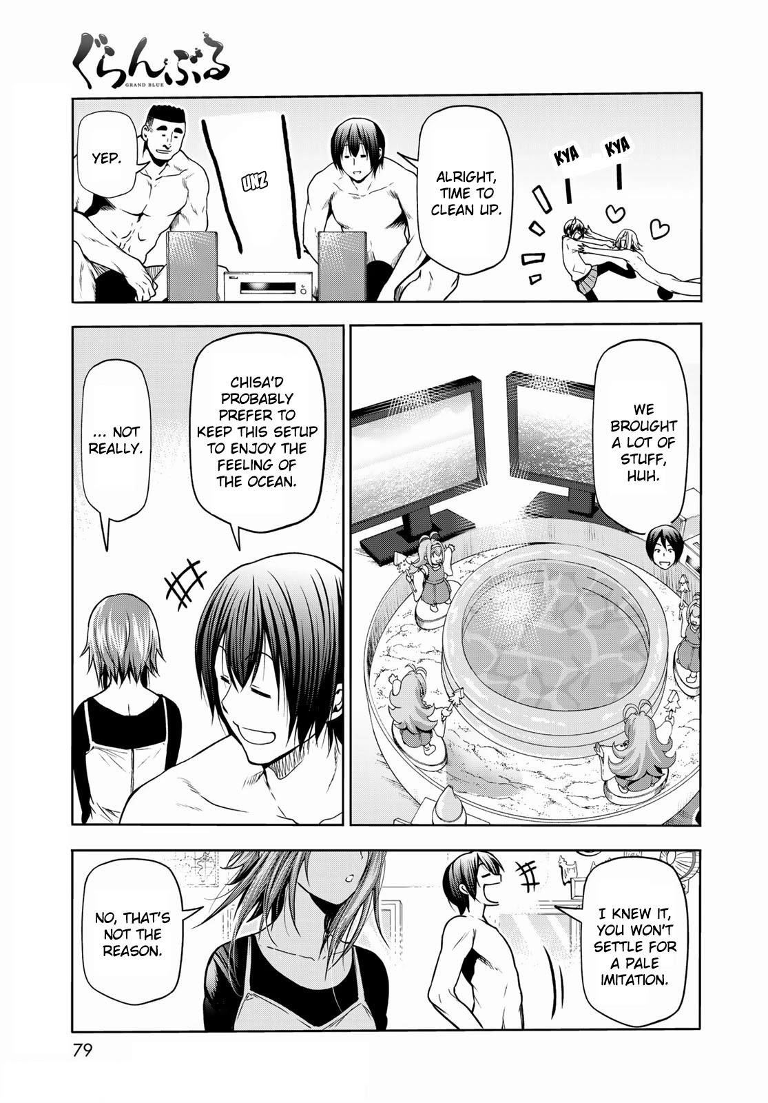 Grand Blue Manga Chapter 73 page 41 - Rebound Challenge scene