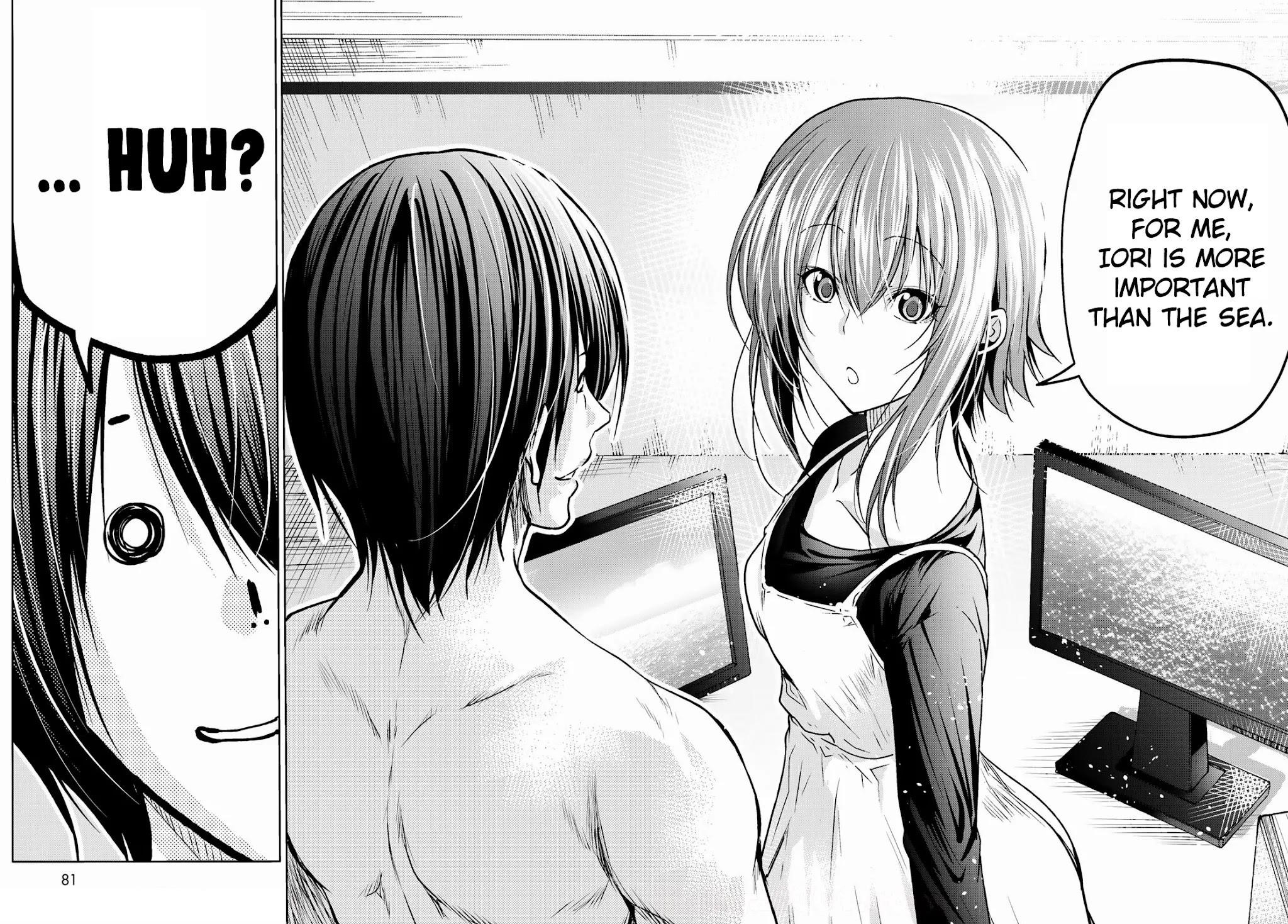 Grand Blue Manga Chapter 73 page 42 - Rebound Challenge scene