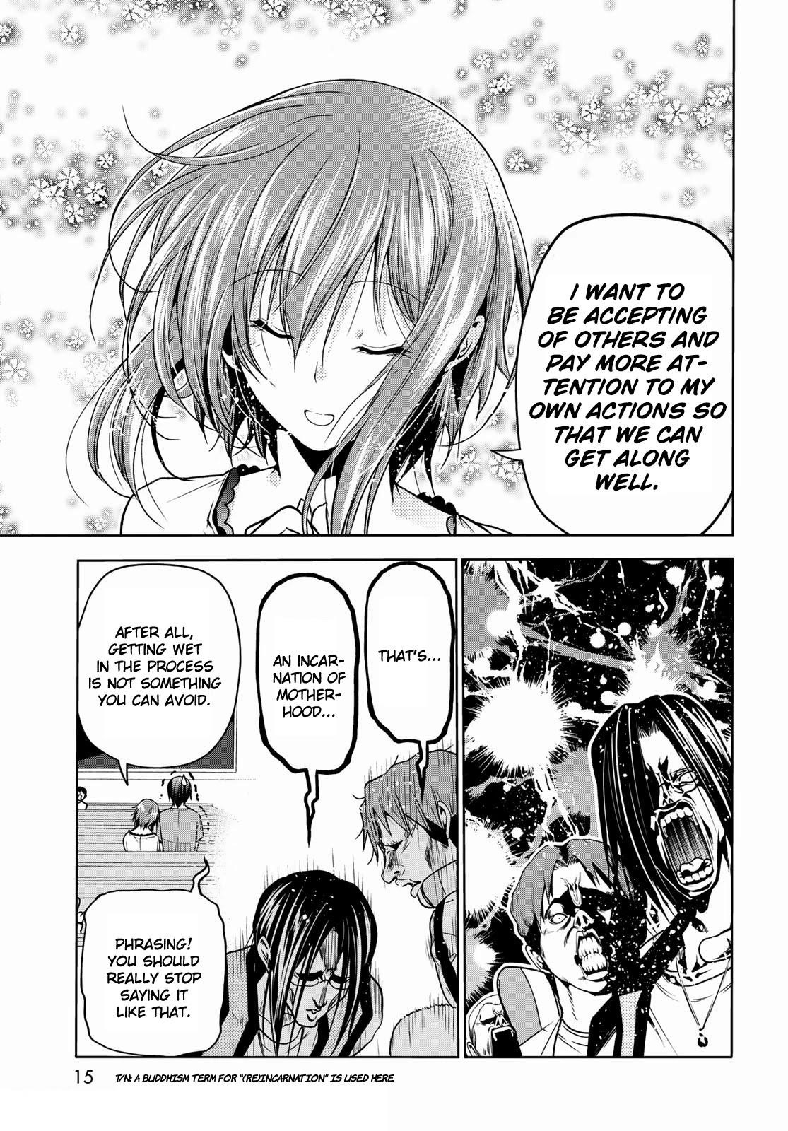 Grand Blue Manga Chapter 74 page 12 - Hypnosis Crisis scene