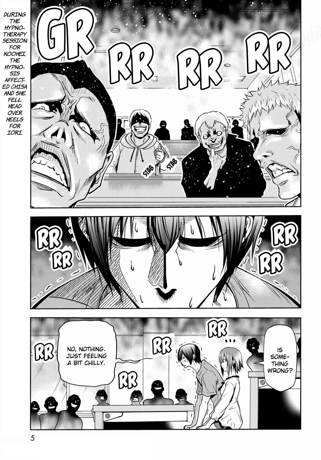 Grand Blue Manga Chapter 74 page 2 - Hypnosis Crisis scene