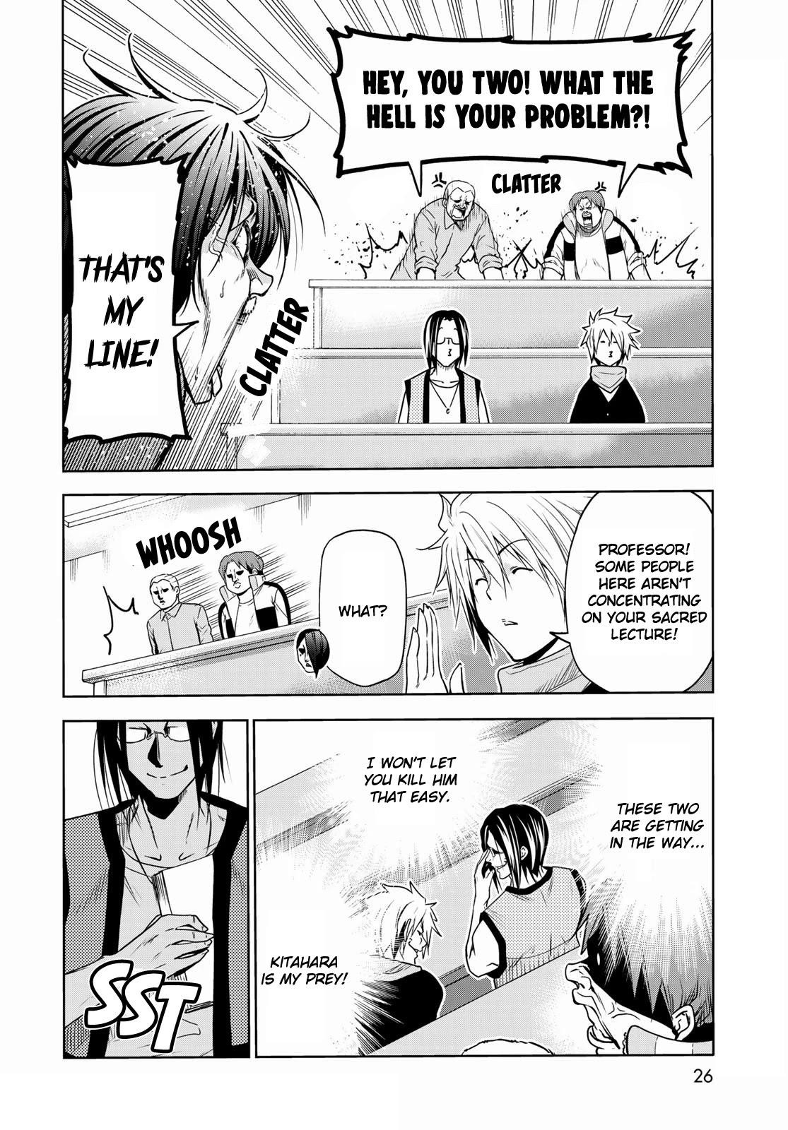 Grand Blue Manga Chapter 74 page 23 - Hypnosis Crisis scene