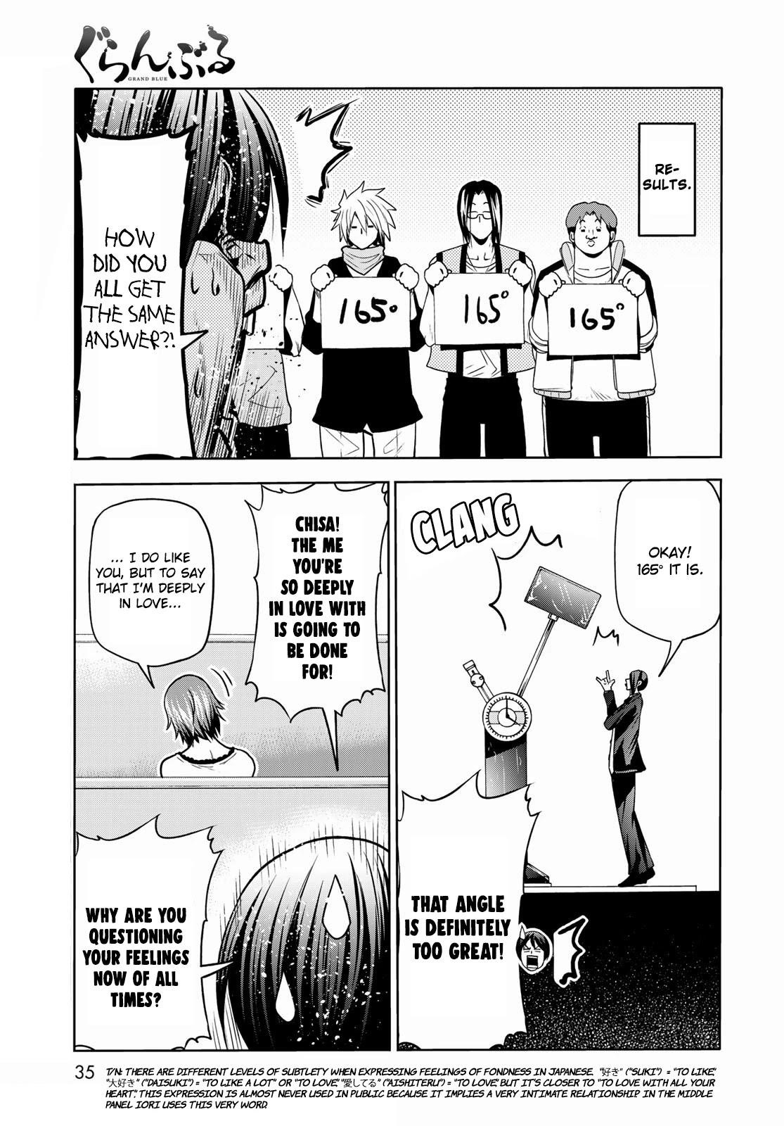 Grand Blue Manga Chapter 74 page 32 - Hypnosis Crisis scene