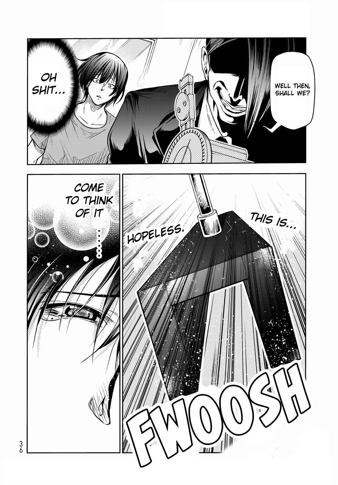 Grand Blue Manga Chapter 74 page 33 - Hypnosis Crisis scene