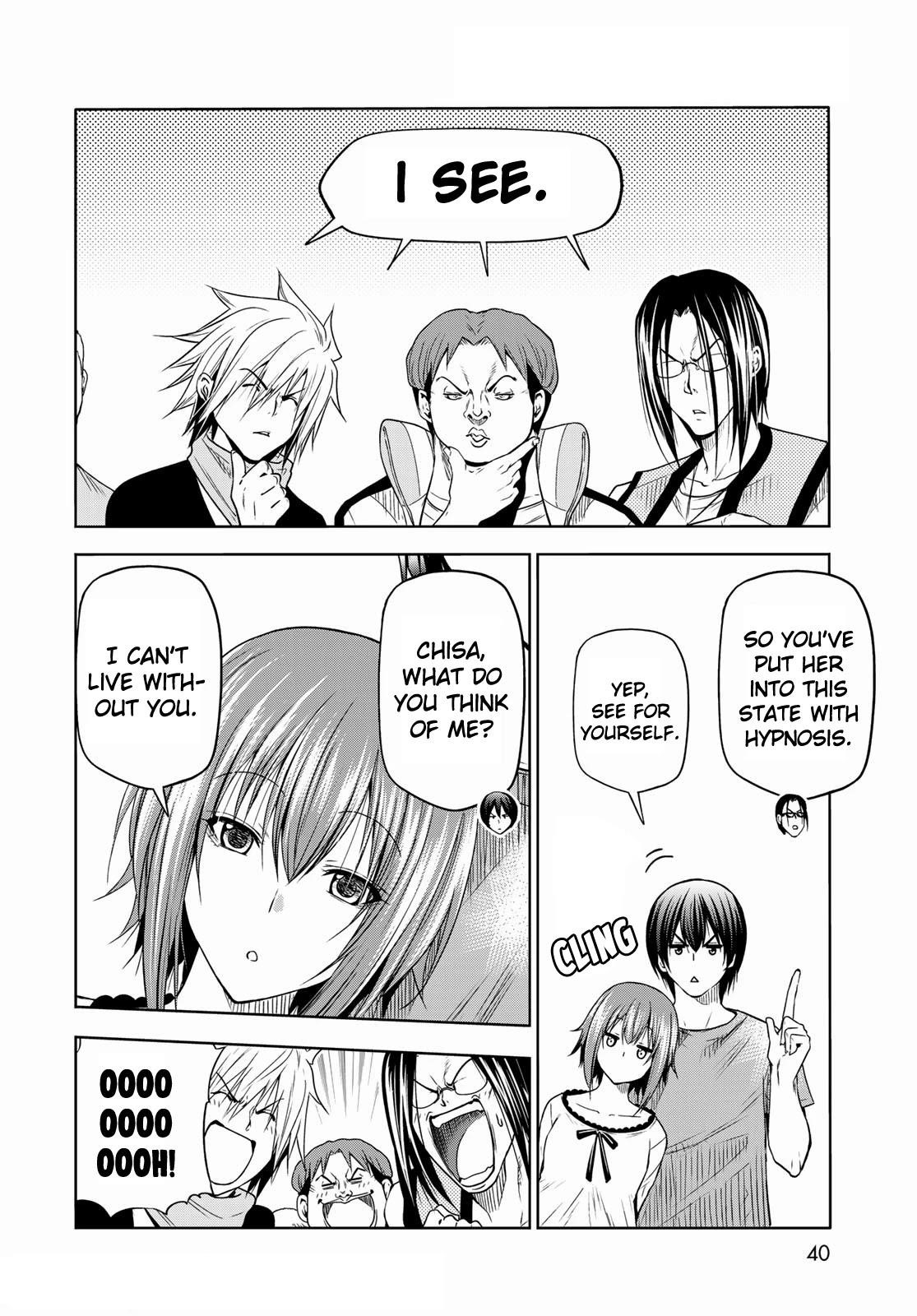 Grand Blue Manga Chapter 74 page 36 - Hypnosis Crisis scene