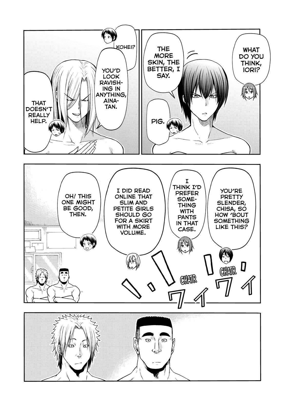 Grand Blue Manga Chapter 75 page 18 - Dress-Up scene