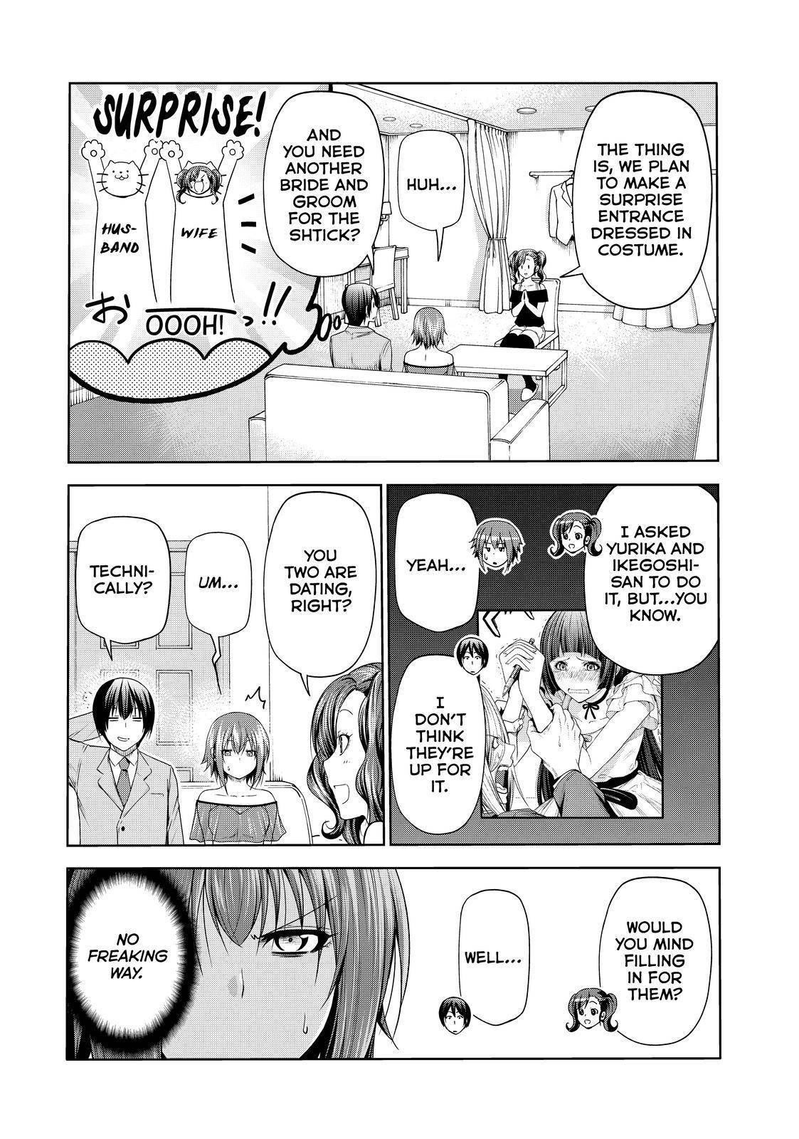 Grand Blue Manga Chapter 76 page 10 - Wedding Reception scene