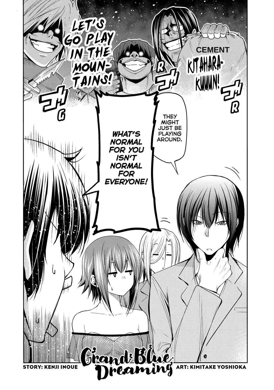 Grand Blue Manga Chapter 76 page 2 - Wedding Reception scene