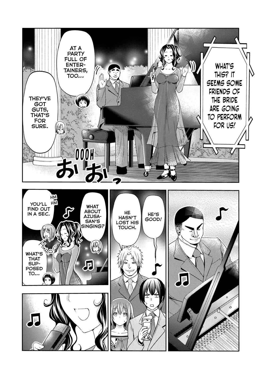 Grand Blue Manga Chapter 76 page 38 - Wedding Reception scene
