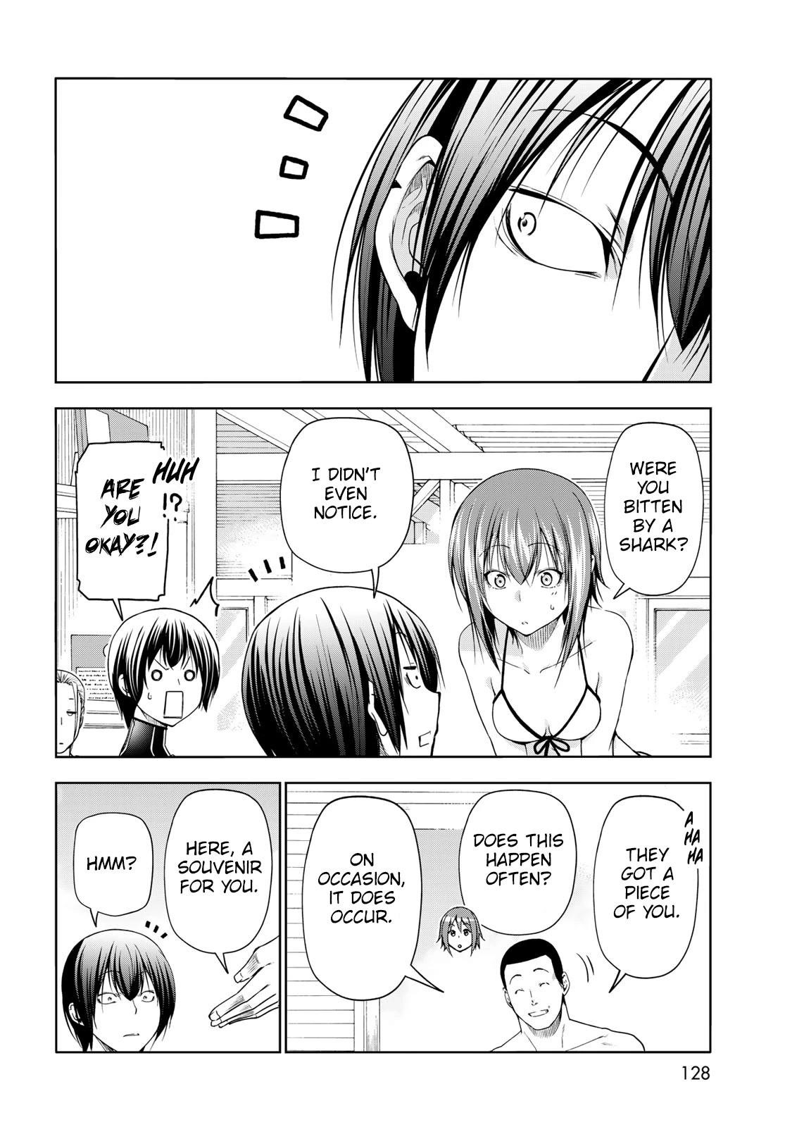 Grand Blue Manga Chapter 81 page 34 - Shark Scramble scene