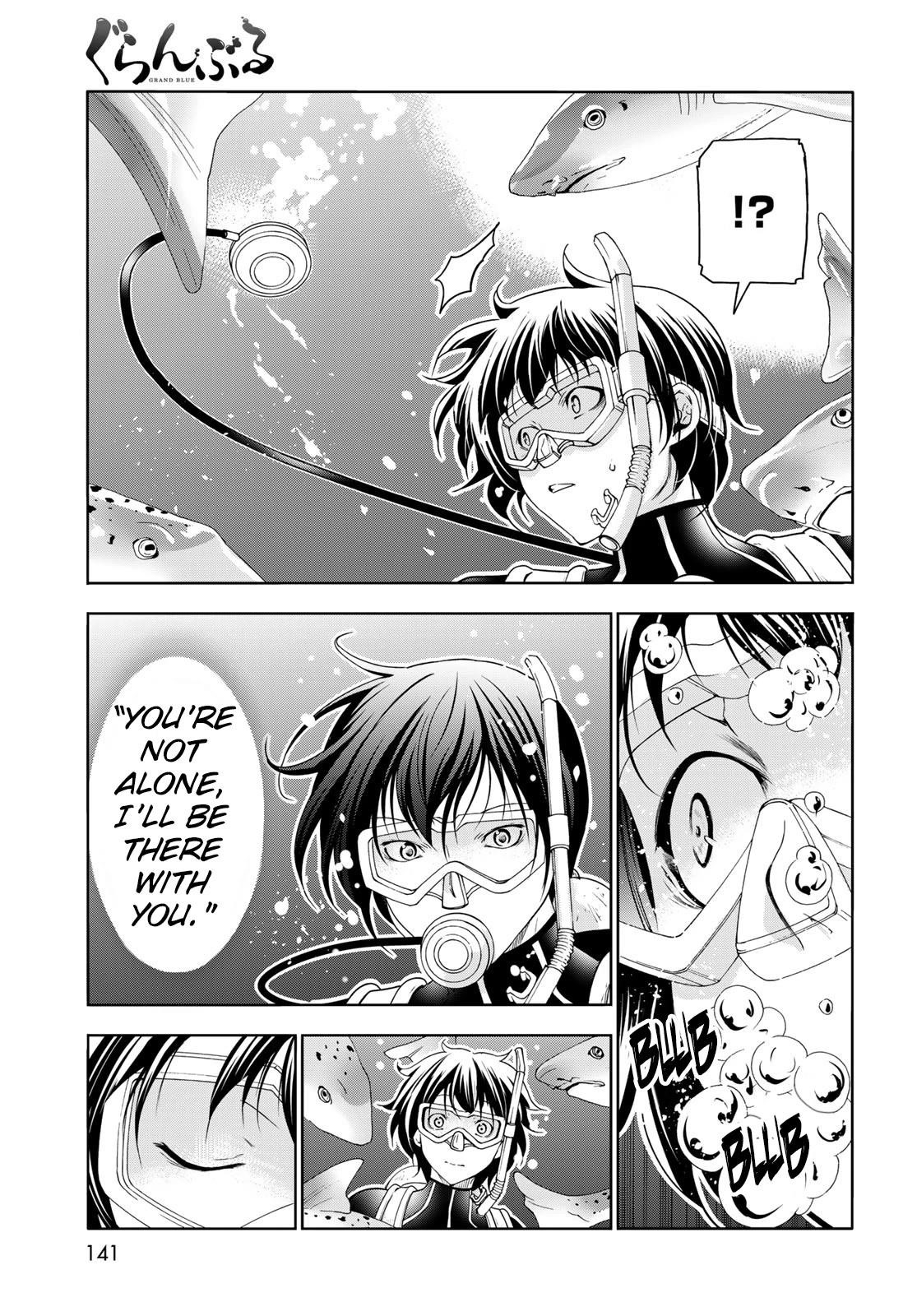 Grand Blue Manga Chapter 81 page 47 - Shark Scramble scene