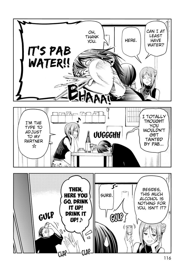 Grand Blue Manga Chapter 83 page 32 - Serving Herself Up scene