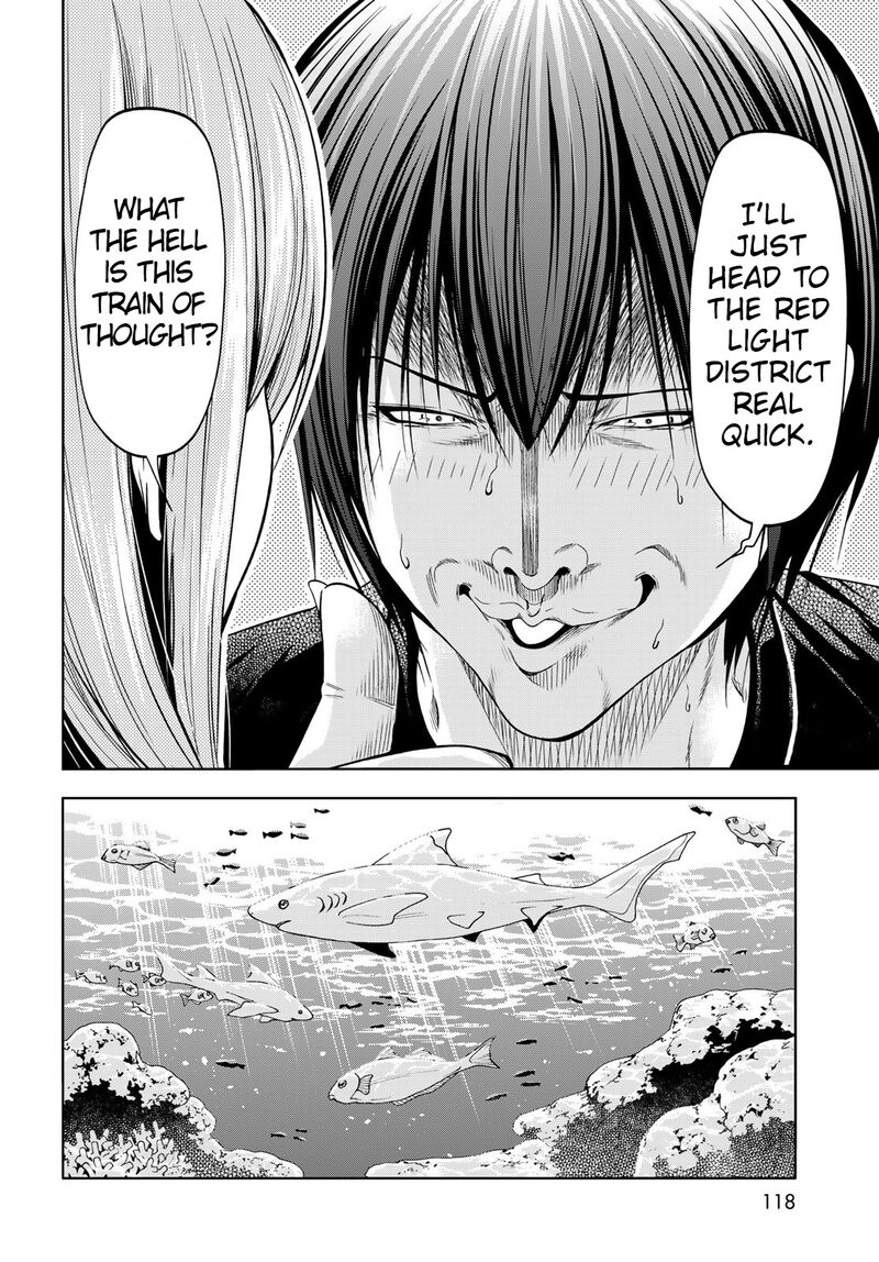 Grand Blue Manga Chapter 83 page 34 - Serving Herself Up scene