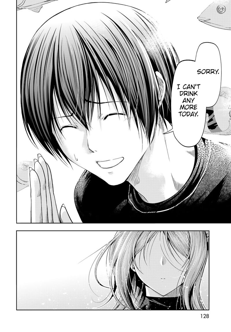 Grand Blue Manga Chapter 83 page 44 - Serving Herself Up scene