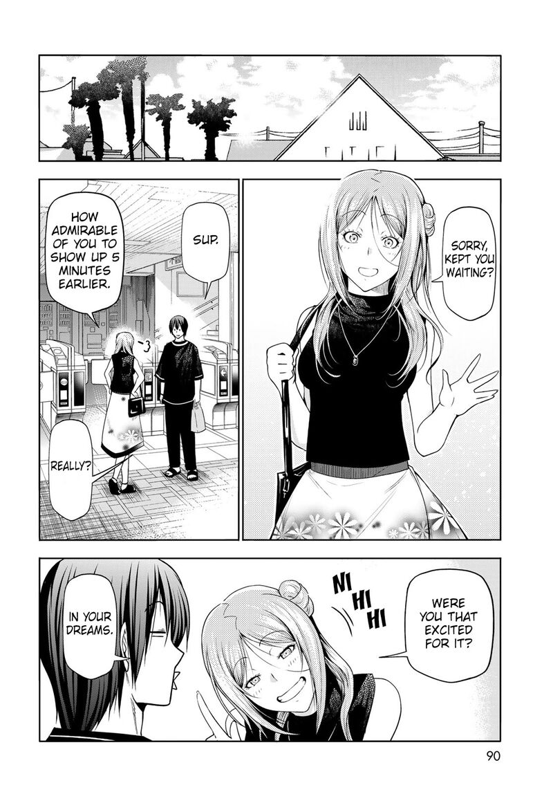 Grand Blue Manga Chapter 83 page 6 - Serving Herself Up scene