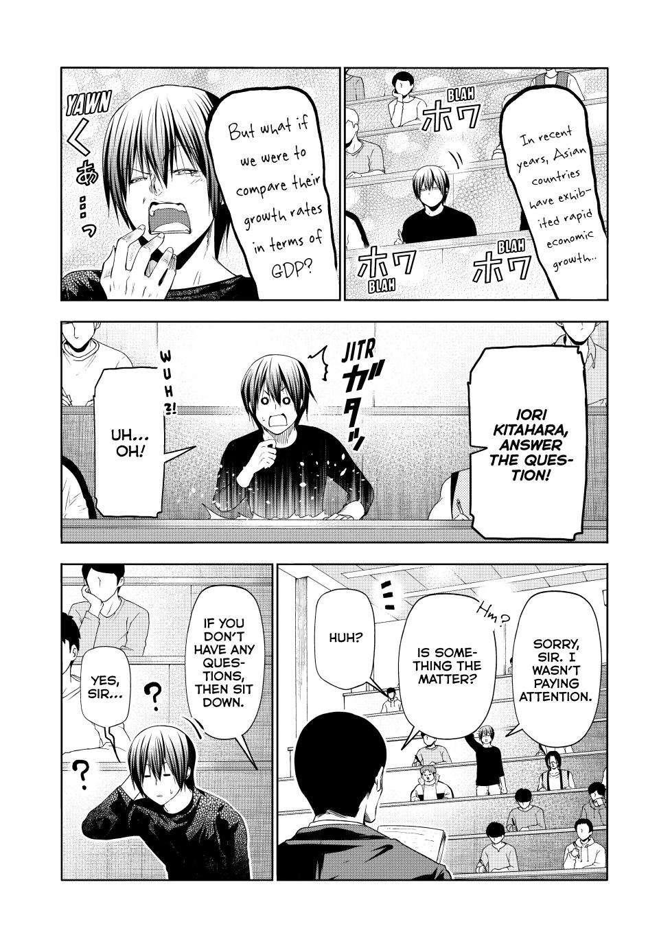 Grand Blue Manga Chapter 86 page 16 - No Reaction Game scene