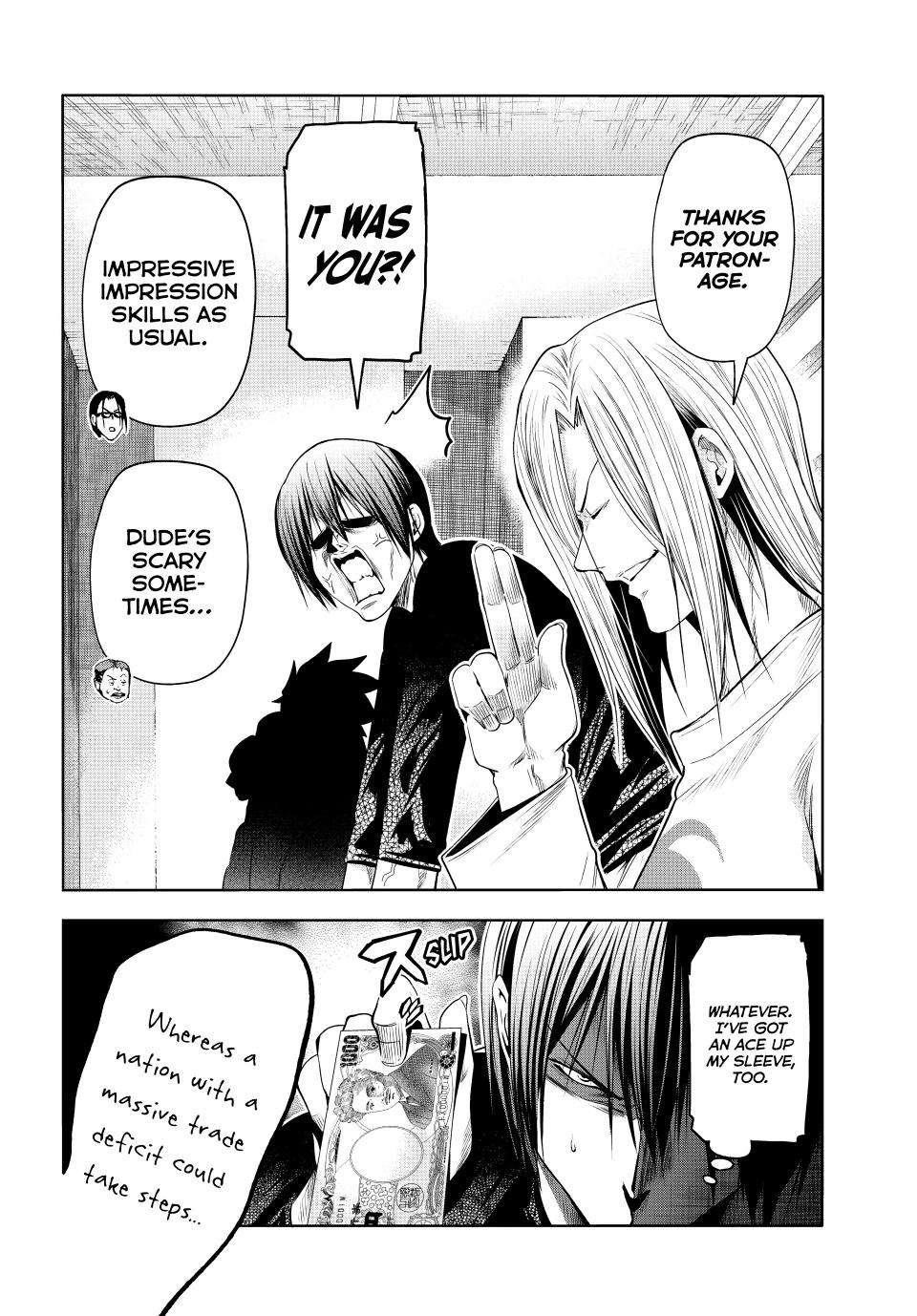 Grand Blue Manga Chapter 86 page 17 - No Reaction Game scene