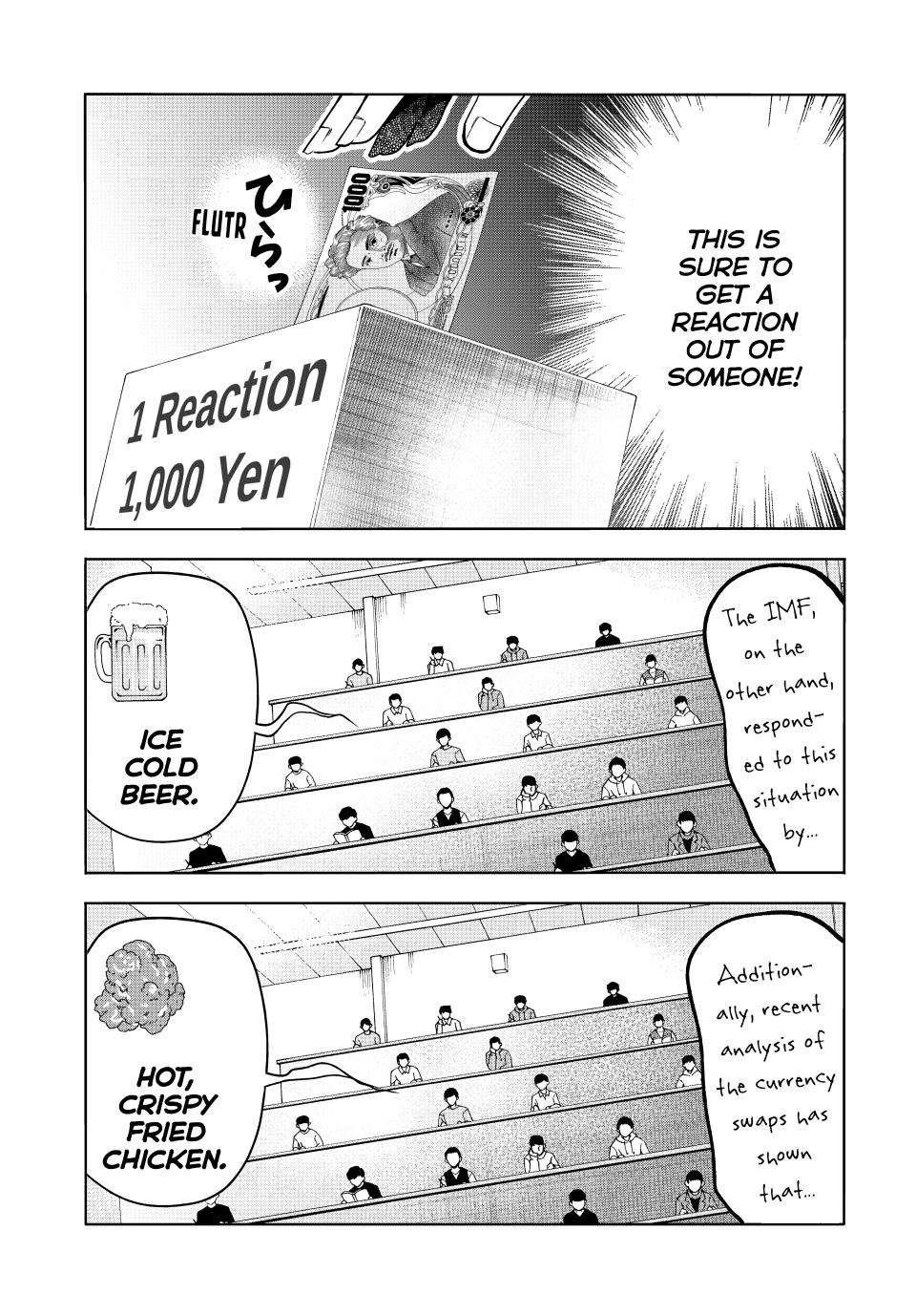 Grand Blue Manga Chapter 86 page 18 - No Reaction Game scene
