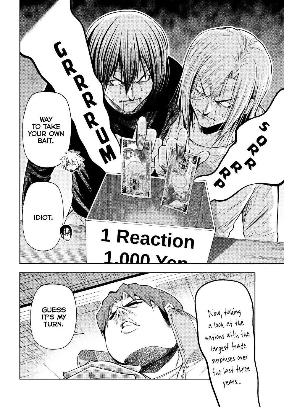 Grand Blue Manga Chapter 86 page 19 - No Reaction Game scene