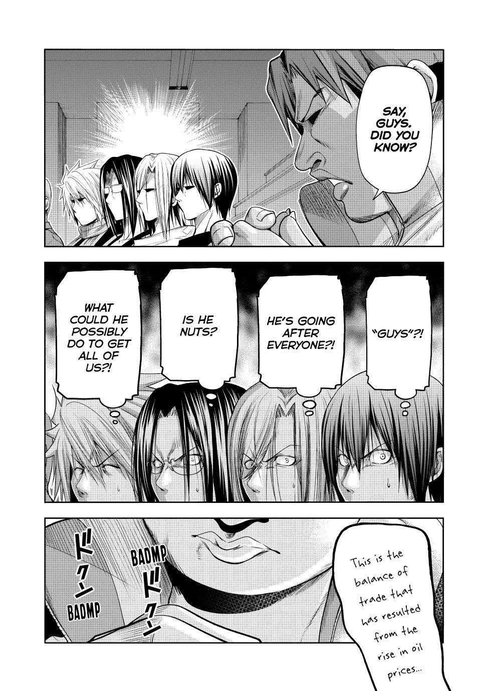 Grand Blue Manga Chapter 86 page 20 - No Reaction Game scene
