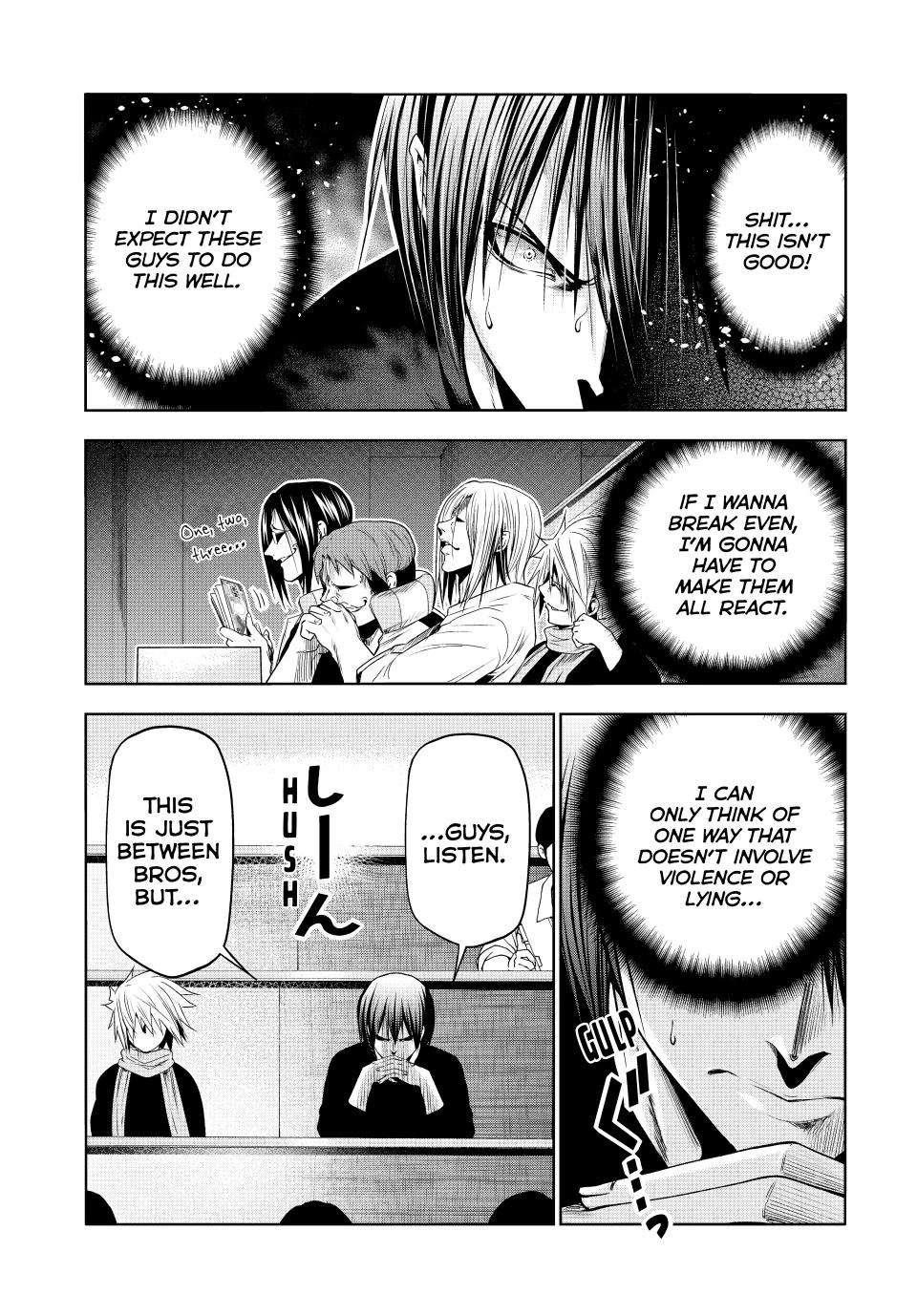 Grand Blue Manga Chapter 86 page 26 - No Reaction Game scene