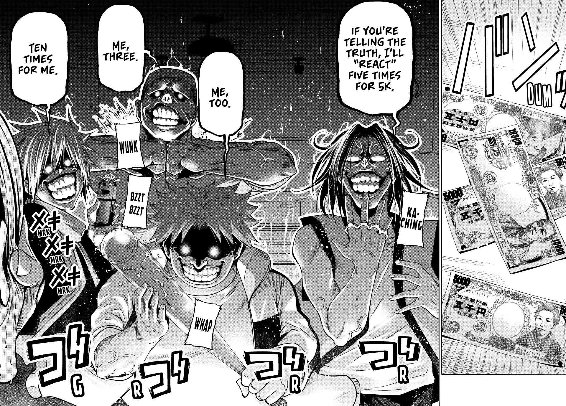 Grand Blue Manga Chapter 86 page 29 - No Reaction Game scene