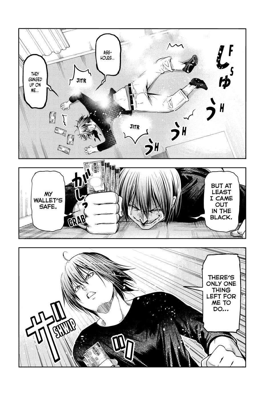 Grand Blue Manga Chapter 86 page 30 - No Reaction Game scene