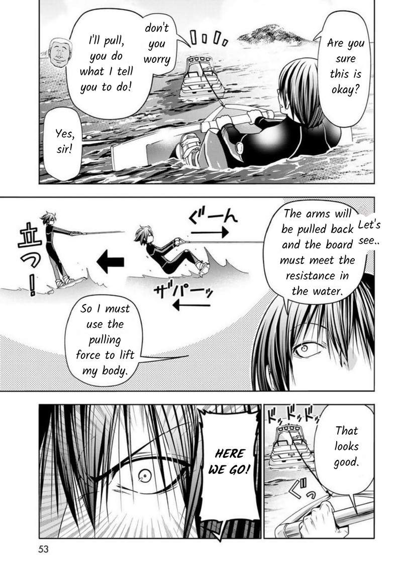 Grand Blue Manga Chapter 87 page 9 - Wakeboarding! scene