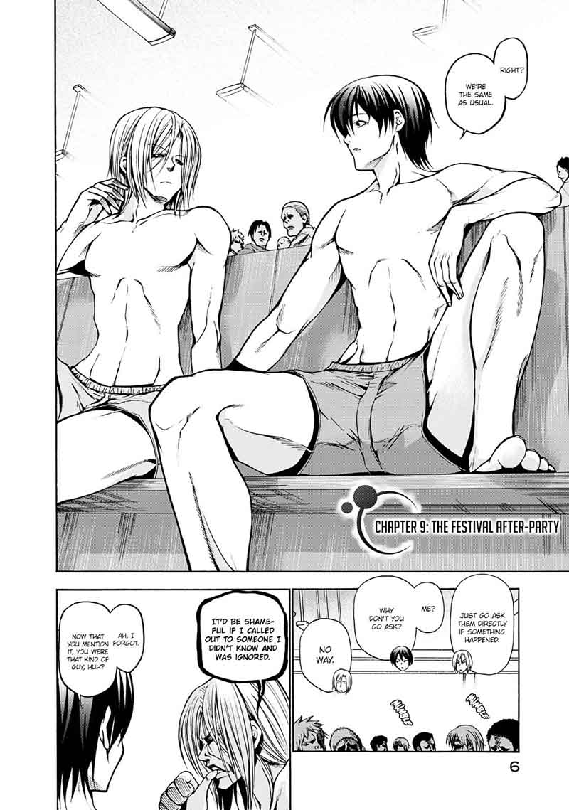 Grand Blue Manga Chapter 9 page 6 - The Festival Afterparty scene
